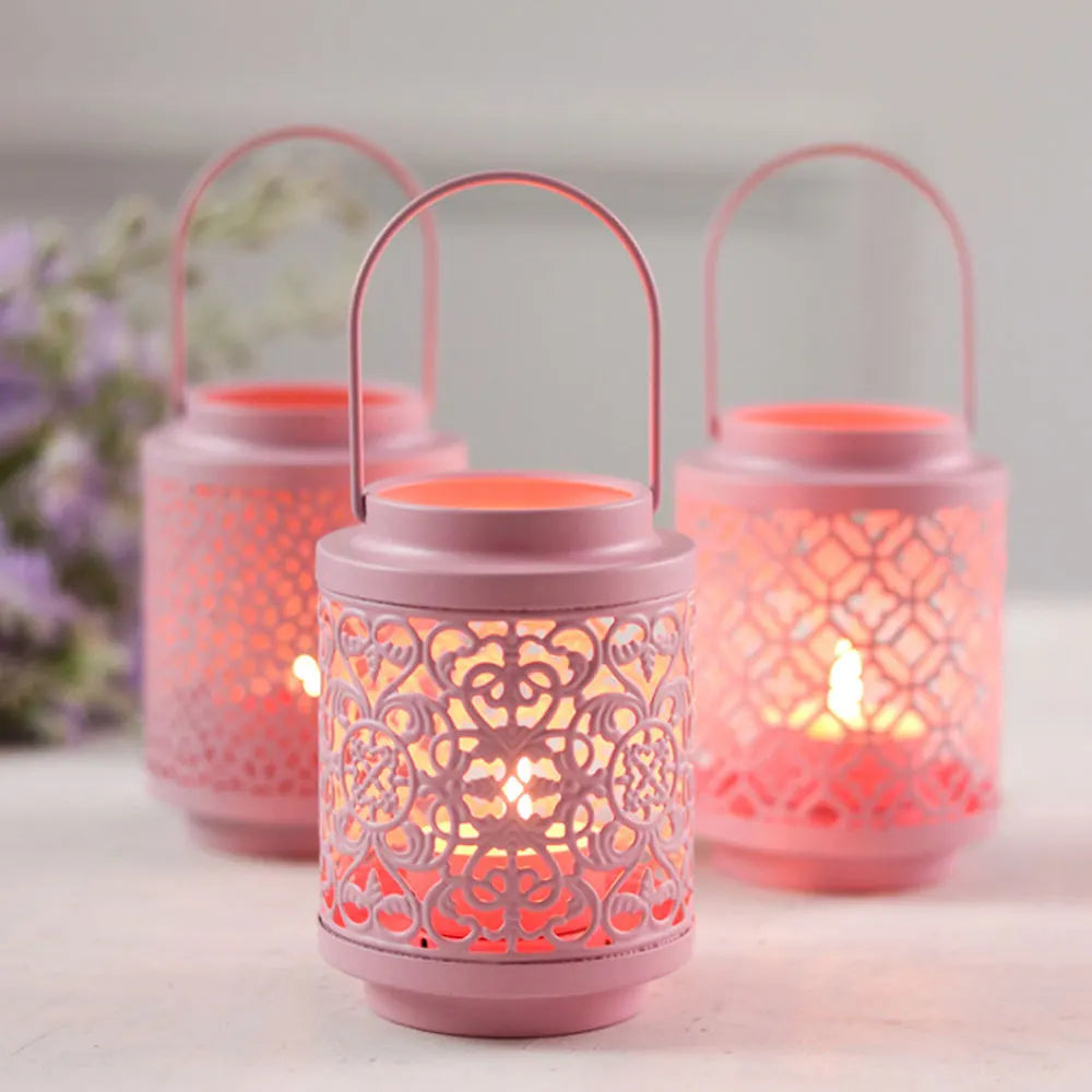 Creative Hollow Iron Lantern Home Decor Candle Holders Wedding Decoration Accessories Candlesticks For Candelabro Centerpiece